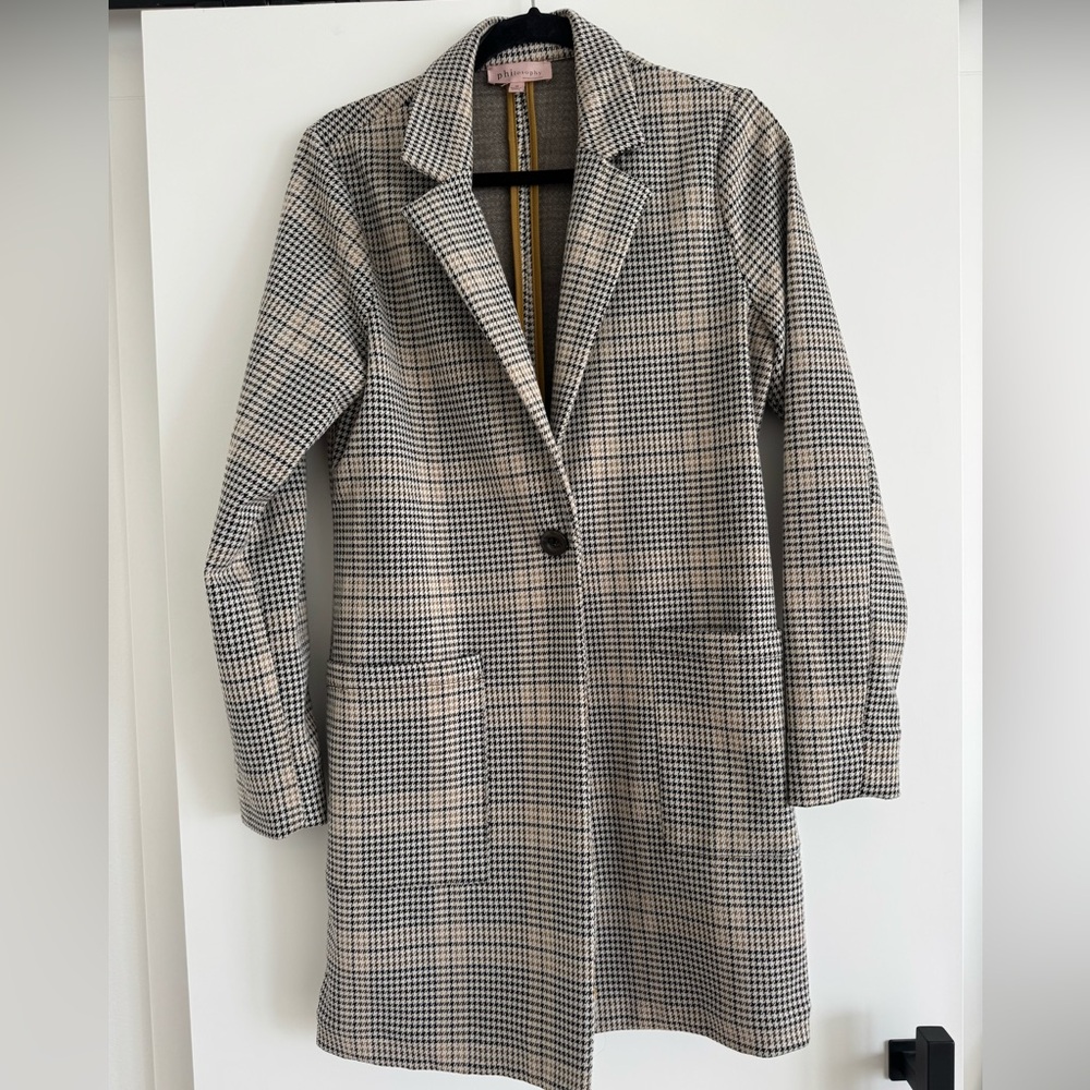 Philosophy Black and White Houndstooth Garment